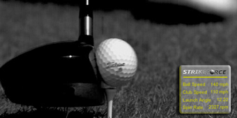 StrikeForce Golf Club and Ball Impact